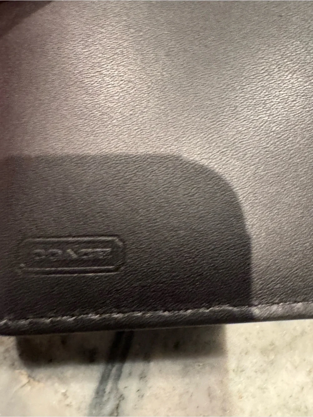 Two - Coach Leather Photo Frames